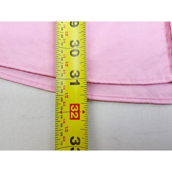 Stafford Fitted Size 17 34-35 Men Pink Travel Easy Care Pocket Long Sleeve Shirt - Picture 6 of 8